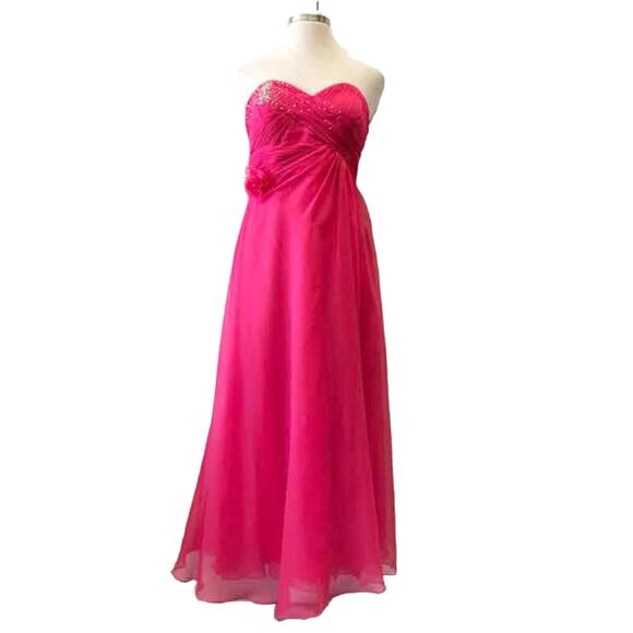 Cinderella Size 14/16 Fuschia Evening Long Dress - Picture 1 of 3